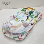 Blue Cartoon Super Soft Baby Bed With 1 Pillow Mosquito Net In Multi-Color Double Lastic - Durable Baby Small Bed With Mosquito Net In New Design baby bistar gaddi - baby bed accessories for baby, bistar infant newborn dipper bag baby gaddi - Image 2