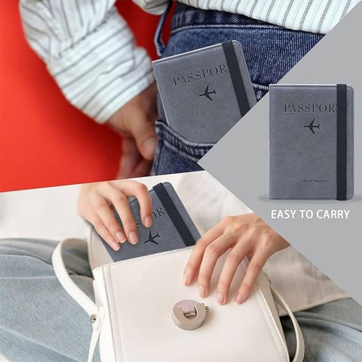 imgi_63_ea051bb79923a4d07bf329e276648edc (1) Portable PU Leather Travel Passport Holder, Credit ID Card Wallet Waterproof, Passport Wallet For Men And Women. - Image 1
