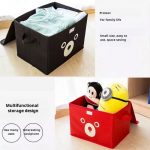 Panda Design Folding Storage Bin – Collapsible Non-Woven Fabric Toy Organizer, Quilt Basket, Toy Chest, Clothes Storage Box with Handles for Kids Room, Closet, Cabinet, Bedroom, Underbed, Wardrobe, Laundry – Toy Box, Storage Cube & Organizer Bin - Image 5