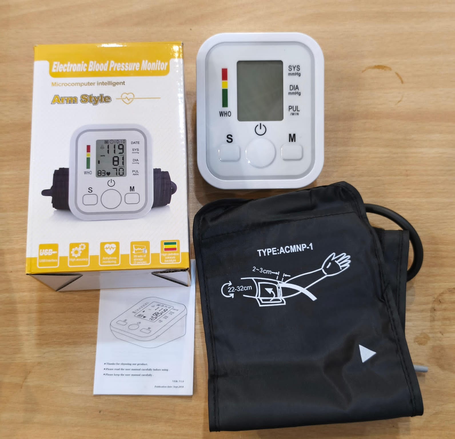imgi_64_0b587cabd580380971df7a7d23306003 Blood Pressure Monitor Digital Upper Arm Blood Pressure Machine Digital Automatic BP Machine with Large LCD Display Heart Rate & Pulse Detection - Portable Home Healthcare Device Design By BazaarHub.Pk. - Image 1