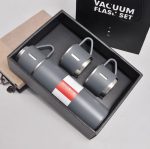water bottle - steel water bottle - temperature water bottle - vaccum bottle - stainless Steel Vacuum Insulated Thermos 500ml (3pcs) With Extra 2 Cups Stainless Steel Thermal Bottle for Hot and Cold Beverages with Coffee Water Cup Travel Kit Perfect Gift - Image 4