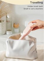 Hair Brush, Self-Cleaning Anti-Static Detangling Massage Comb, One-pull Clean Scalable Rotate Lifting Self Cleaning Hairbrush Hair Styling Tools - Image 5