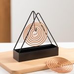 Triangular Mosquito Coil Holder, Spiral Mosquito Coil Holder Iron Frame Insect Repellent Incense Rack - Image 5