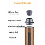Portable Pocket Ashtrays Outdoor Fireproof Cigarette Cover Mini Walnut Smoking Accessories Ash Tray for Car Travel Ashtray Portable Pocket Ashtrays Outdoor Fireproof Cigarette Cover Mini Walnut Smoking Accessories Ash Tray for Car Travel Ashtray - Image 6