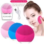 Forever Facial Massager Ultrasonic Electric Silicon Facial cleanser Brush For All Skin Types