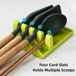 Kitchen Organizer Plastic Spoon Holders for Fork Spatula Rest Shelf Spoon Pot Lids Holder Tableware Storage Rack Cooking Tools - Image 7
