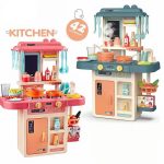 Mega Pretend Play Kitchen Console Food Playset - Little Kids Kitchen Pretend Play Set with Light & Sound and Plastic Accessories Included Playset Toys for Girls and BoysKIDS MULTIFUNCTIONAL KITCHEN SET (SMOKE , LIGHT, WATER TAB , MUSIC - Image 3