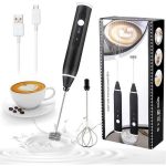 High Quality Coffee Beater and Egg Whisker, Rechargeable USB Connect, Milk Frothier & Former, Egg Beater, Cake Beater, Portable Hand Beater & Mixer, 2 in 1 Electric Egg Beater Coffee - USB Adjustable Electric Blender