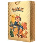 55 Pieces Pokemon Gold, Silver & Black & Multicolor Foil Cards Anime Cartoon Pokémon English Version Tcg Card - 55 Pcs Pokemon Cards Box For Fans Rare Collection Card Child Toys Gifts - Golden Edition 100% Plastic Cards - Image 8