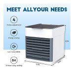 Arctic Air Pure Chill 2.0 Evaporative Magic Air Cooler Powerful Quiet Lightweight & Portable Space Cooler With Hydro-Chill Technology For Bedroom Office Living Room - Image 3