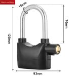 Full copper core zinc alloy built-in motion sensor security 110db siren alarm lock universal anti-theft padlock for bicycle moto - Image 6