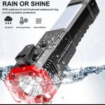 Multifunction 8in1 Portable Led Flashlight Rechargeable LED Torch Flashlight | Car Emergency Tool with Window Breaker Hammer | Cutter | Flashlight Household Rechargeable Ultra Strong Outdoor Bright Led Flashlight