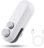 Mini Seal Machine, 2 in 1 USB Rechargeable Magnetic Heat Sealing & Cutting, Portable Handheld Vacuum Sealer for Food, Snacks, Chips, Fresh Storage, Plastic Bags Sealing Machine. (Multicolor) - Image 3
