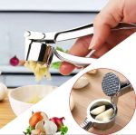 Stainless Steel Garlic Press Crusher Kitchen Cooking Vs Ginger Squeezer Masher Handheld Ginger Mincer Tools - Image 3