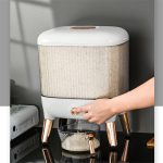 12KG Rice Storage Box Separate Grain Storage Box Grain Grain Rice Bucket Kitchen Household | Airtight Separate Grain Storage Container with Lid | Kitchen Household Cereal Dispenser & Rice Bucket Organizer - Image 7