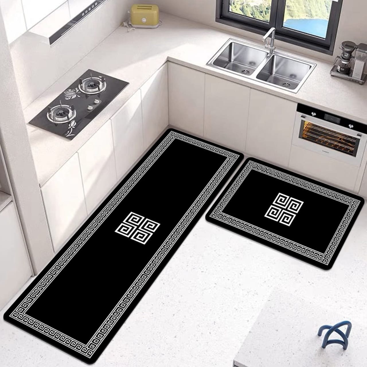 imgi_66_48fb8d2b69a592e6c1fcf3ba30cfca2d 2pcs Kitchen Runner Mat Non Slip Super absorbent Bedroom Long Bedside Area Rug Soft Washable Carpet Bathroom Entrance Doormat - Image 1
