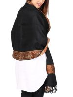 Kashmiri Shawl For Girls Wool Shawls Warm Shawl Winter Shawl Chader Dupattas, Stoles & Shawls Blue-Black-Brown-Golden-Red - Image 3