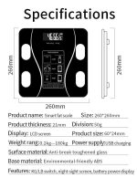 Upto 180kg Bluetooth Weight Machine With App - Smart Digital Body Weight Scale With Bluetooth Weighing Scale App & LED Digital Display - Accurate Body Fat & BMI Measurement Through App - Weighing Machine & Weighing Scale For Household Use - Image 2