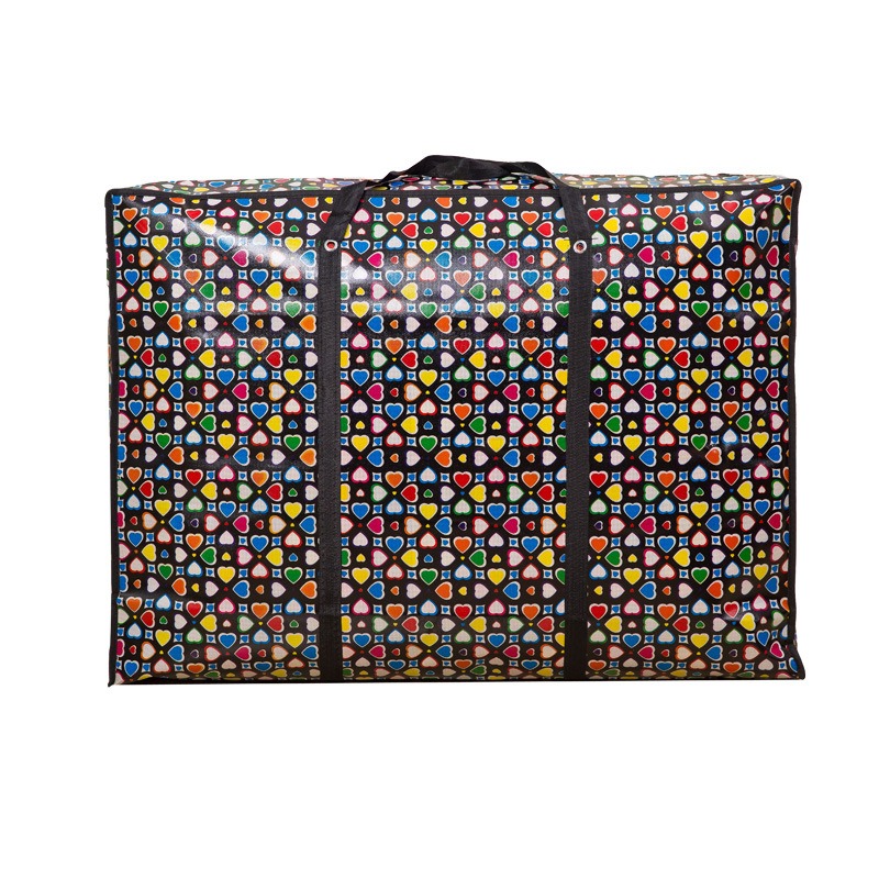 imgi_66_d1b83fcc3674f866cab342ea1d8e0c52 (1) Extra Large Laundry Shopping Bags - Waterproof Storage Bag with Zipper and Handles for Travel, Moving, Packing Clothes - Random Colours - Image 1