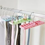 Plastic Rotating Tie Scarf Hanger Holder Home Storage Rack Tie Belt Closet Organizer Wardrobe Finishing Rack Space Saver