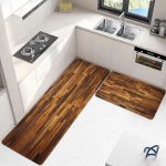 2pcs Kitchen Runner Mat Non Slip Super absorbent Bedroom Long Bedside Area Rug Soft Washable Carpet Bathroom Entrance Doormat