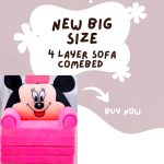4 layer Cute Children seat kids cartoon sofa Foldable Sofa bed 2in1 - Image 6