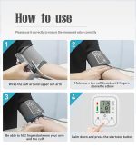 Blood Pressure Monitor Digital Upper Arm Blood Pressure Machine Digital Automatic BP Machine with Large LCD Display Heart Rate & Pulse Detection - Portable Home Healthcare Device Design By BazaarHub.Pk. - Image 5