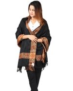 Kashmiri Shawl For Girls Wool Shawls Warm Shawl Winter Shawl Chader Dupattas, Stoles & Shawls Blue-Black-Brown-Golden-Red - Image 4