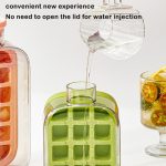Ice Cube Bottle With Straw ZH - Image 3