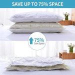 Vacuum Storage Bags Set – Pack of 6 with Hand Pump | Space Saver Vacuum Bags for Clothes, Blankets, Duvets, Pillows, Bedding, Quilts | Reusable Compression Bags with Zip Seal | 80% More Space | Travel & Home Use | Airtight Seal | 2 Piece 50x70 , 2 Piece - Image 3