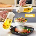 2in1 Olive Oil Sprayer Bottle Kitchen high-pressure Sprayer Bottle Leak-proof BBQ Air Fryer Sprayer Oil Camping Cookware Tool 450ml - Image 3