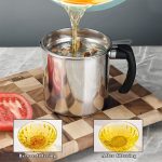 1.4 L Oil Strainer Pot Fine Mesh Fast Filtering With Lid Stainless Steel Frying Bacon Fat Oil Storage Container Kitchen Supplies - Image 6