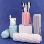 Portable Toothbrush Kit Case Toothpaste Cup Holder Protect Storage Box Travel Organizer Storage Cover Travel Toothbrush holder case - Image 2