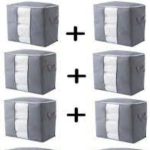 Portable Bamboo Clothes Blanket Large Folding Bag Storage Box Organiser - Image 5