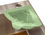Magnetic Corner Sink Strainer Kitchen Drain Basket Waste Filter Holder Space Saver - Image 3