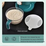 st/10 Kg Rice Dispenser, Large Sealed Grain Container Storage/10KG Rice Dispenser, Large Sealed Grain Container Storage with Lid Measuring Cylinder Moisture Proof Household Cereal Dispenser Bucket for Kitchen Soybean Corn - Image 5