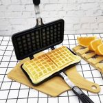 Double Sided Waffle Maker, Rectangle Shape Non-Stick Waffle Mold Baking Pan Making Tool - Image 4