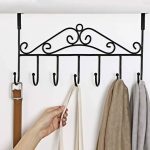 Big Size Over Door Metal Hanger Stand With 7 Hooks Kitchen Accessories Bedroom And Bathroom, Hanging Clothes Organizer Stand Rack , coated hangers , Hanging Storage Rack for Hat, Coats, Purses, Scarves, Clothes, Jackets, Belt, Bedroom, Bathroom, Clos - Image 4