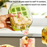 Ice Cube Bottle With Straw ZH