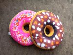 Imported Quality 3D Cute Donuts Pillow Chocolate Donuts Plush Macaron Food Cushion Nice Bottom Cushion Nap Pillow Doughnut Back Cushion Pillow Saddle Car Set Plush Toys Kids Gift Home Textiles Decorations - Image 3