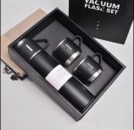 water bottle - steel water bottle - temperature water bottle - vaccum bottle - stainless Steel Vacuum Insulated Thermos 500ml (3pcs) With Extra 2 Cups Stainless Steel Thermal Bottle for Hot and Cold Beverages with Coffee Water Cup Travel Kit Perfect Gift - Image 8