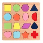 Wooden Slates Alphabets Letters Numbers and Shapes, Small and Capital ABC, 123 Numbers and Geometric Shapes Pack of 4 , 3 , 2 Wooden Educational Learning Puzzle wooden matching game kids puzzle wooden board - Image 5