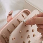 Portable Jewelry Storage Box Travel Organizer Jewelry Case Leather Storage Earrings Necklace Ring Jewelry Organizer Display - Image 7