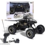 Toyz Remote Control Plastic Racing Car, Rock Crawler 4 Wheel Drive Metal Alloy Body Remote Control Rock Climber High Speed Monster Car (Assorted Colour) - Image 4