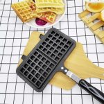 Double Sided Waffle Maker, Rectangle Shape Non-Stick Waffle Mold Baking Pan Making Tool - Image 3