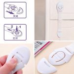 New Arrival 2pcs White Cabinet Door Drawers Refrigerator Toilet Safety Plastic Lock For Child Kid baby safety Just Buy - Image 6