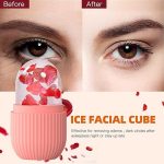 Silicone Cube Tray Shape Face Facial Ice Roller Massage Face Massage Roller Frozen Facial Reusable Ice Face Roller Skincare Tool - Image 5