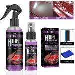 100ml Car Ceramic Coating Spray 3 in 1 Auto Nano Ceramic Coating Polishing Spraying Wax Car Paint Scratch Repair Remover