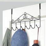 Big Size Over Door Metal Hanger Stand With 7 Hooks Kitchen Accessories Bedroom And Bathroom, Hanging Clothes Organizer Stand Rack , coated hangers , Hanging Storage Rack for Hat, Coats, Purses, Scarves, Clothes, Jackets, Belt, Bedroom, Bathroom, Clos