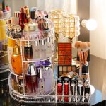 360° Rotating Makeup Organizer Stand - Cosmetic Holder Acrylic - Image 6